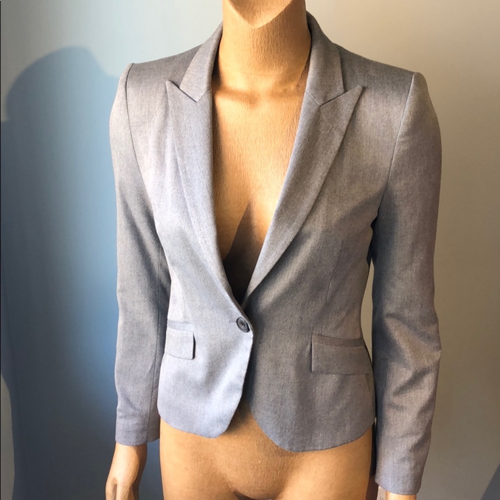 Zara Heather Grey Blazer